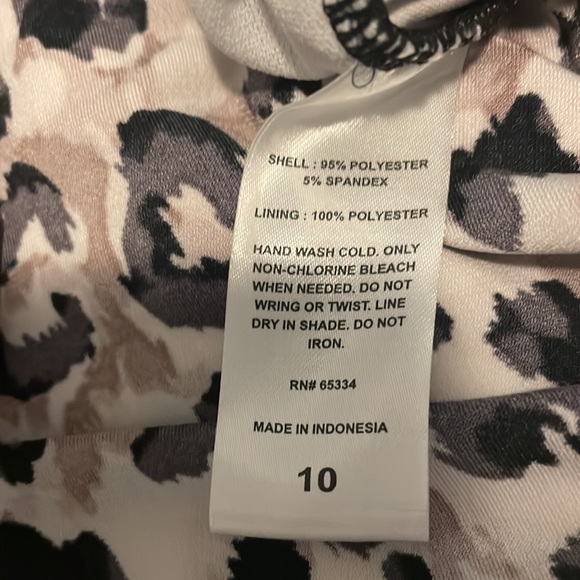 NWT- American Beach- size 10 - bathing suit top- leopard print - Picture 9 of 12